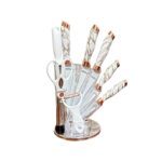 Grain Rain Knife Set With Revolving Stand – 8pcs