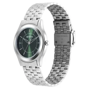 Titan-Karishma-Zing-Quartz-1648SM01-Analog-Green-Dial-Stainless-Steel-Strap