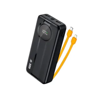 Geeoo P600 20000mAh 22.5W Fast Charging Power Bank with Built-in Cable