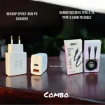 GearUP GP007 45W Fast PD Charger & GearUP CC24015 Type-C to Type-C 240W PD cable Combo