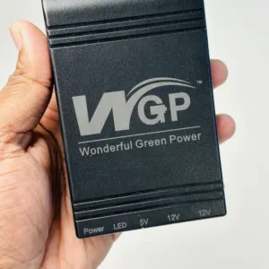 New Version WGP mini UPS 10400mAh – 5/12/12V – With 1 Year Warranty – Black ________________________________