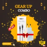 GearUP GP007 45W Fast PD Charger & GearUP CC6015 Type-C to C 60W PD cable Combo